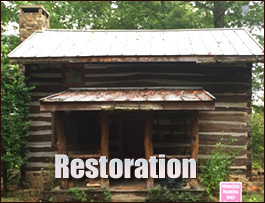 Historic Log Cabin Restoration  Faison, North Carolina